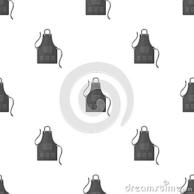 Apron of a hairdresser with pockets.Barbershop single icon in monochrome style vector symbol stock illustration web. Vector Illustration