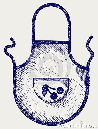 Apron for the kitchen Vector Illustration