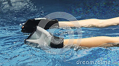 Aqua Aerobics Equipment Stock Photo