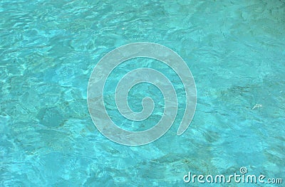 Aqua blue Water clean Stock Photo