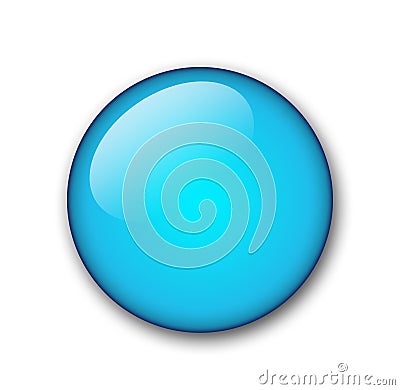 Aqua button Stock Photo