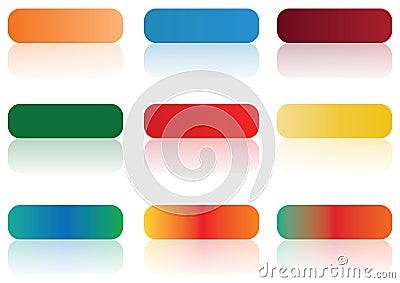 Aqua buttons Stock Photo