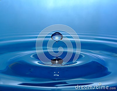 Aqua droplet 2 of 3 Stock Photo