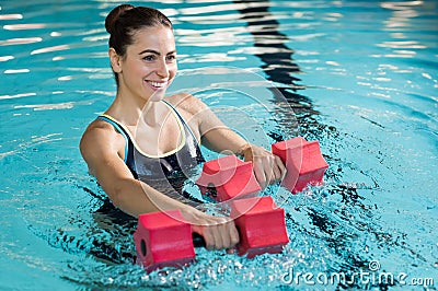 Aqua fitness Stock Photo