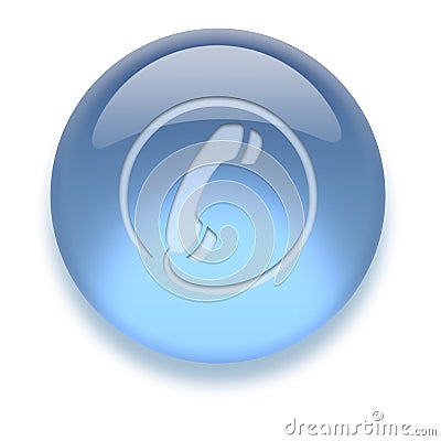 Aqua Icon Stock Photo