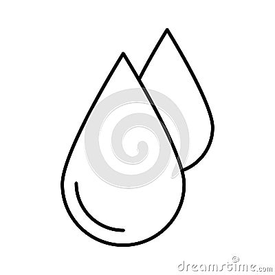 Aqua Outline Vector icon which can easily modify or edit Vector Illustration