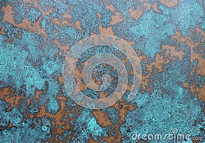 Aqua rust abstract design background Stock Photo