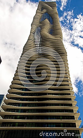 Aqua Skyscraper Stock Photo