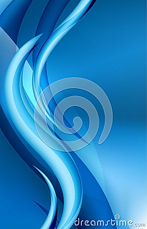 Aqua waves abstract background Vector Illustration