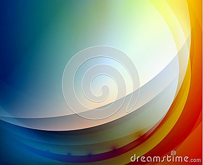 Aqua waves abstract background Vector Illustration