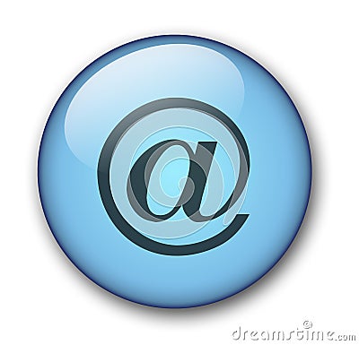 Aqua web button Stock Photo