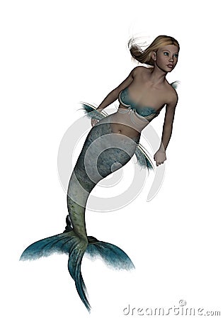 Aquamarina the mermaid Stock Photo