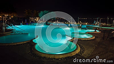 Aquaria is the Thermal Spa Center of Terme di Sirmione. A unique Editorial Stock Photo