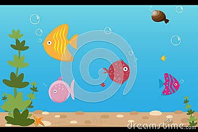 Aquarium Vector Illustration
