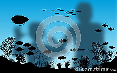 Aquarium Vector Illustration