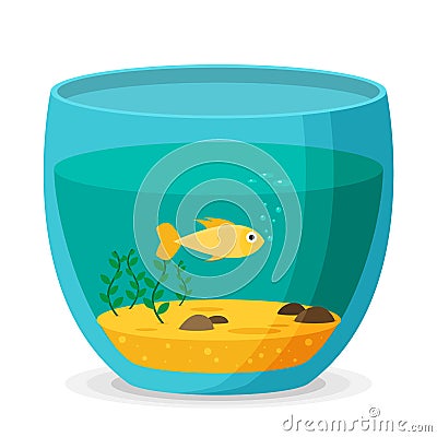 Aquarium flat vector Vector Illustration