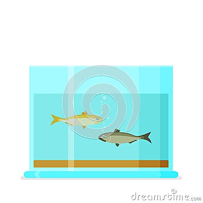 Aquarium flat vector Vector Illustration