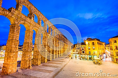 Aqueduct, Segovia, Spain Stock Photo