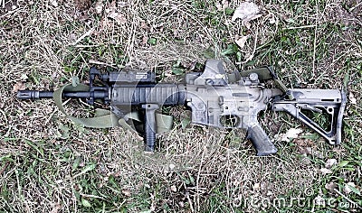 AR-15 carbine Editorial Stock Photo