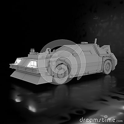 Car LowPoly Stock Photo