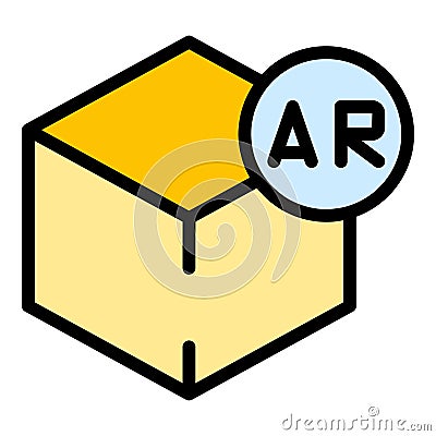 Ar projection icon vector flat Vector Illustration