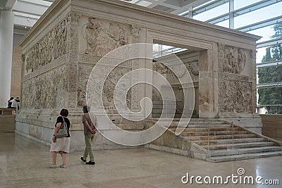 Ara Pacis museum in Rome, Italy Editorial Stock Photo
