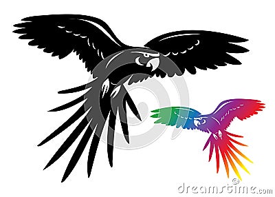 Ara parrot Vector Illustration