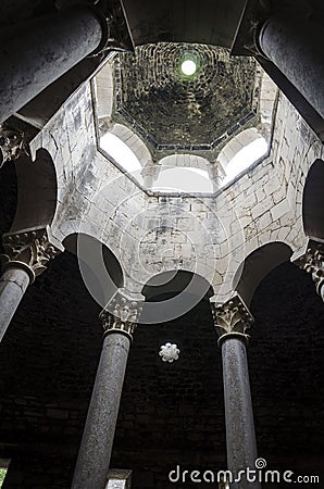 Arab Baths, Girona, Catalonia, Spain Stock Photo