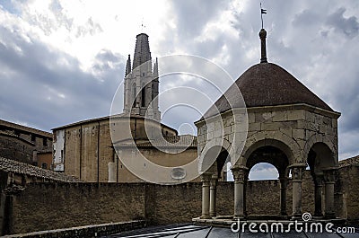 Arab Baths, Girona, Catalonia, Spain Stock Photo