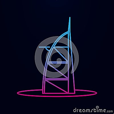 Arab building nolan icon. Simple thin line, outline vector of arabian icons for ui and ux, website or mobile application Stock Photo