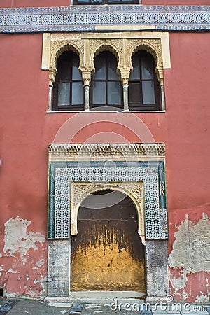 Arab door and window Stock Photo