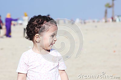 Arab egyptian baby girl Stock Photo