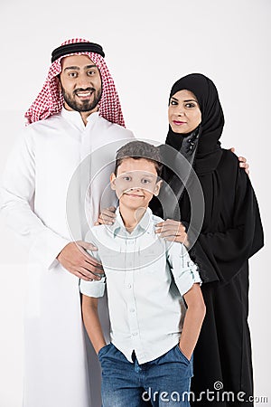 Arab Family Stock Photo