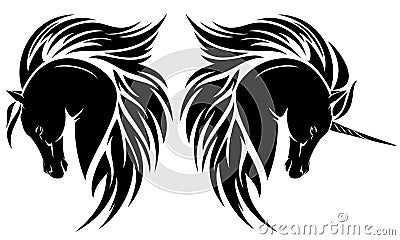 Arab horse Vector Illustration