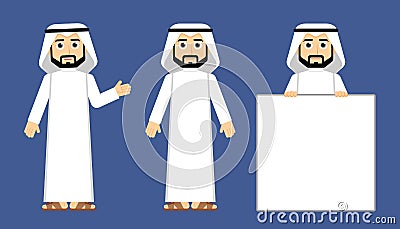 Arab khaliji Man Vector Illustration