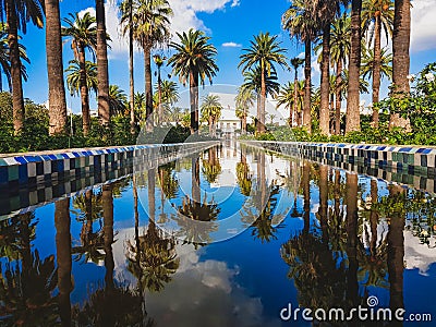 The Arab League Park & x28;Parc de la Ligue arabe & x29; is an urban park in Casablanca, Morocco Stock Photo