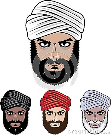 Arab Muslim vector Vector Illustration