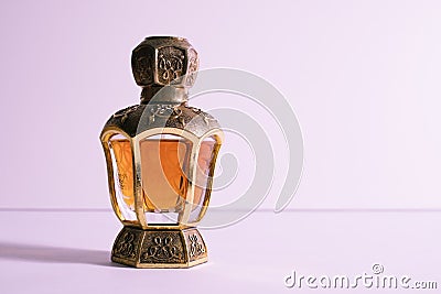 Arab perfume in a bottle isolated in white background Stock Photo