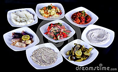 Arab salad - tomato salad Stock Photo