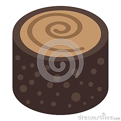 Arab sweet cookies icon, isometric style Vector Illustration