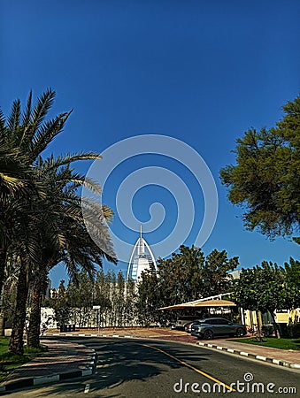 Arab Tower in Jumeirah Beach Dubai city Editorial Stock Photo