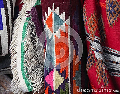 Arab traditional textiles Stock Photo