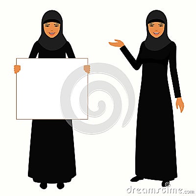 Arab woman, Vector Illustration