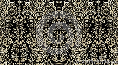 Arabesque damask baroque abstract vintage wallpaper vector seamless pattern. patchwork floral pattern with paisley and indian Stock Photo