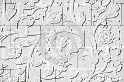 Arabesque: design elements of Sheikh Zayed Mosque Stock Photo