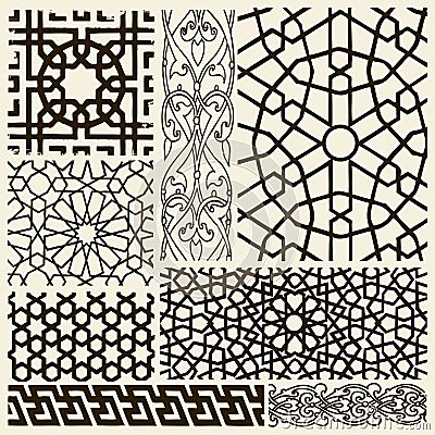 Arabesque Designs Vector Illustration