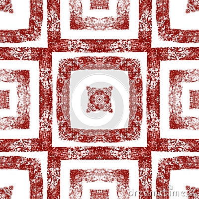 Arabesque hand drawn pattern. Wine red Stock Photo