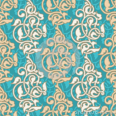 Arabesque seamless pattern Vector Illustration