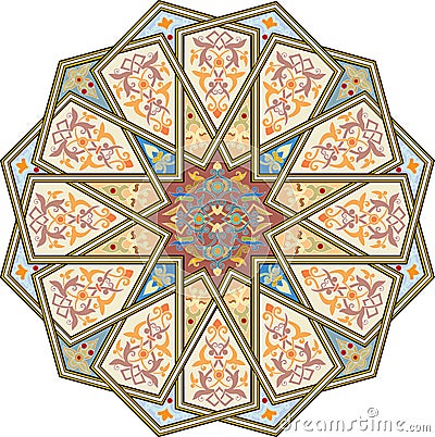Arabesque seamless pattern Vector Illustration