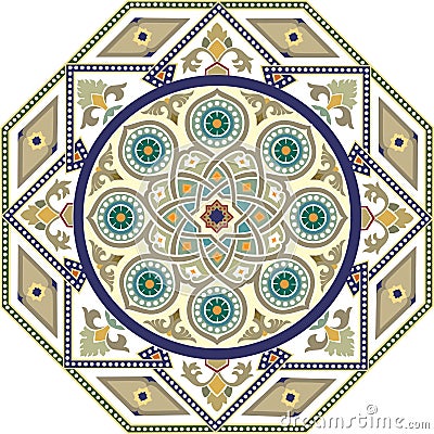 Arabesque seamless pattern Vector Illustration